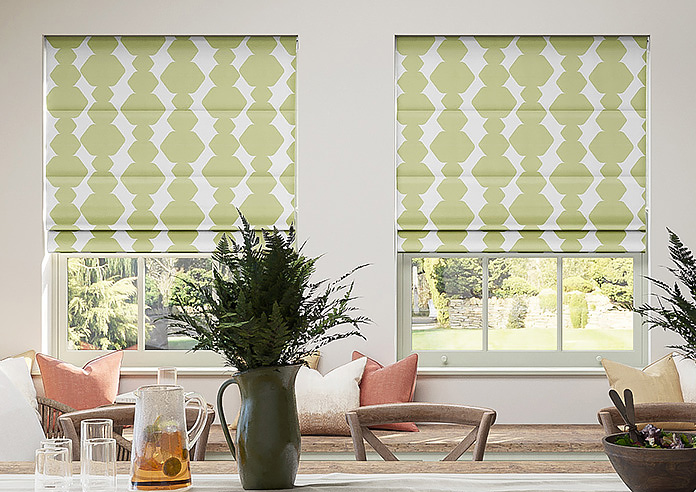 Construct, Grass Green - Twist&Fit Roman Blind - Image 3